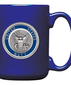 US Navy Coffee Mug By Heritage Pewter