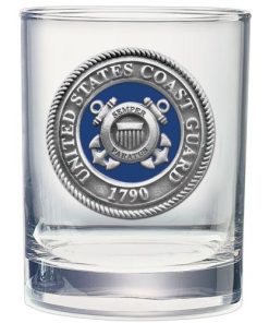 US Coast Guard Double Old Fashioned Glass 14oz