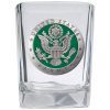 1.5 ounce shot glass with Army Emblem