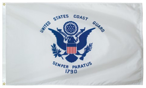 3x5 Foot U.S. Coast Guard Outdoor Nylon Flag