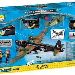 Picture of back of COBI Vickers Wellington box.