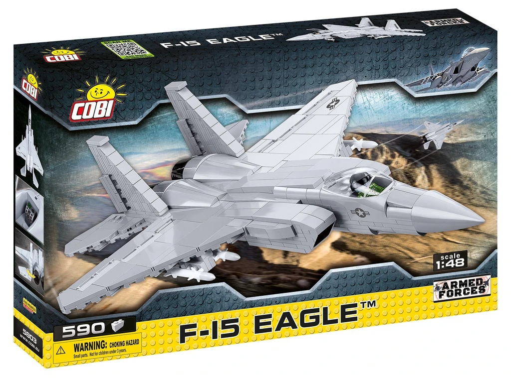 Front of COBI 5803 F-15 Fighter Plane's box