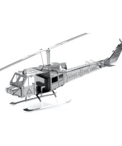 Image of the Metal Earth Huey Helicopter 3D Model Kit fully assembled