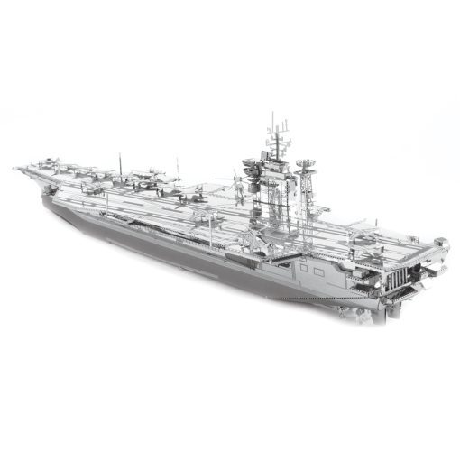 Image of the Premium Series Metal Earth USS Theodore Roosevelt Carrier CVN-71 3D Model Fully Assembled