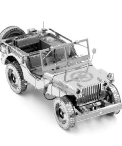 Image of the Metal Earth Jeep Willys Overland 3D Model Kit fully assembled