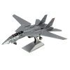 Image of the Metal Earth F-14 tomcat 3D Model Kit Fully assembled with a stand