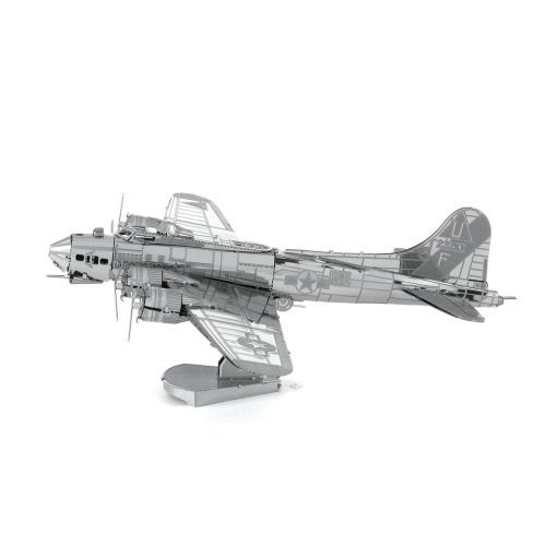 Image of the Metal Earth B 17 Flying Fortress 3D Steel Model kit fully assembled
