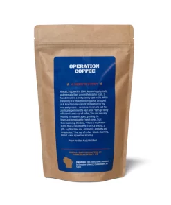 Coffee Organic Columbian Decaf Swiss - back of the operation coffee decaf ground bag