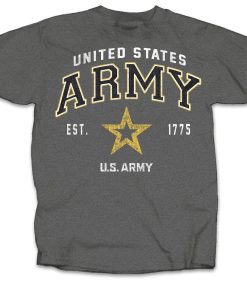 dark grey army t shirt