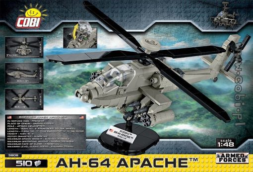 COBI AH-64 Apache Helicopter - back of the package box