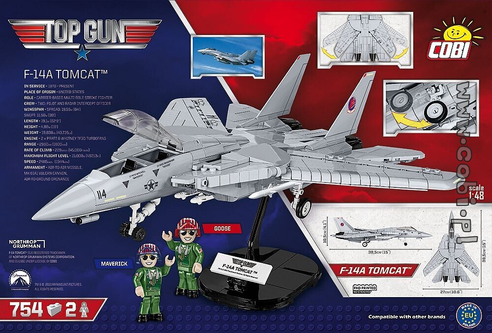 COBI-5811 F-14A Tomcat Top Gun block set