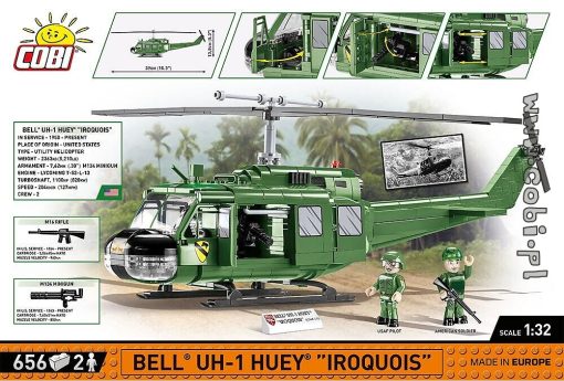 COBI 2423 Bell UH-1 Huey back of the package box