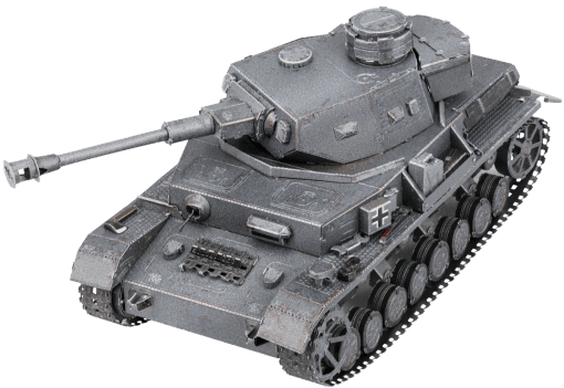 Metal Earth Panzer IV Tank - example image of the product fully assembled