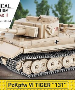COBI 2710 Tiger 131 Tank - This model has been reproduced with attention to detail in a 1:48 scale model. It has movable elements such as: turret and gun barrel as well as rotating wheels and tracks. The advantage of the set consisting of 350 elements is a solid structure that faithfully reflects the original shapes of its historical prototype. Our miniature tank has been covered with high-quality prints that do not rub off. Our COBI sets are perfect for enthusiasts of military technology and everyone, regardless of age, who loves history and construction!