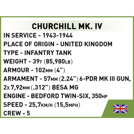 Mini Churchill Brick set specs