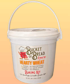 Bucket of Bread Hearty Wheat Small Front of Package