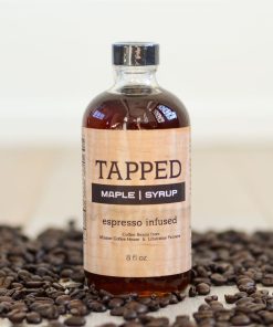 Tapped Maple Syrup Espresso Infused Flavor 8 Ounce Glass Bottle
