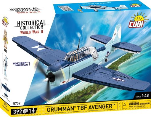 Front-of-the-package-box-for-the-COBI-5752-Grumman-Avenger-Plane