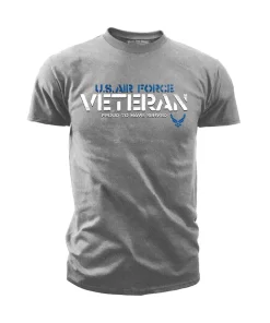 Proud Air Force Veteran T-Shirt in Grey