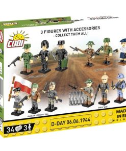 This is the back of the box for the D-Day figurines set. It shows 4 of the other figurine set options that are available through COBI