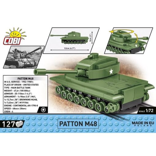 Patton M48 Tank Back of Box