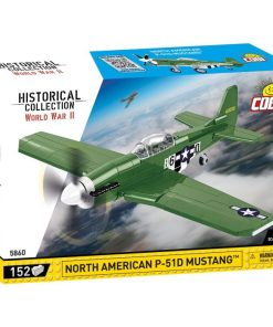 Front of the box for Cobi's P-51D Mustang brick set box