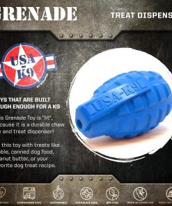 blue grenade chew toy ad pic