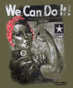 Rosie The Riveter Army T Close Up