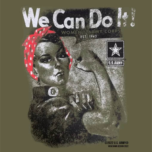 Rosie The Riveter Army T Close Up