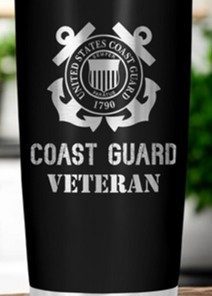 20 Oz Travel Mug - US Coast Guard Veteran