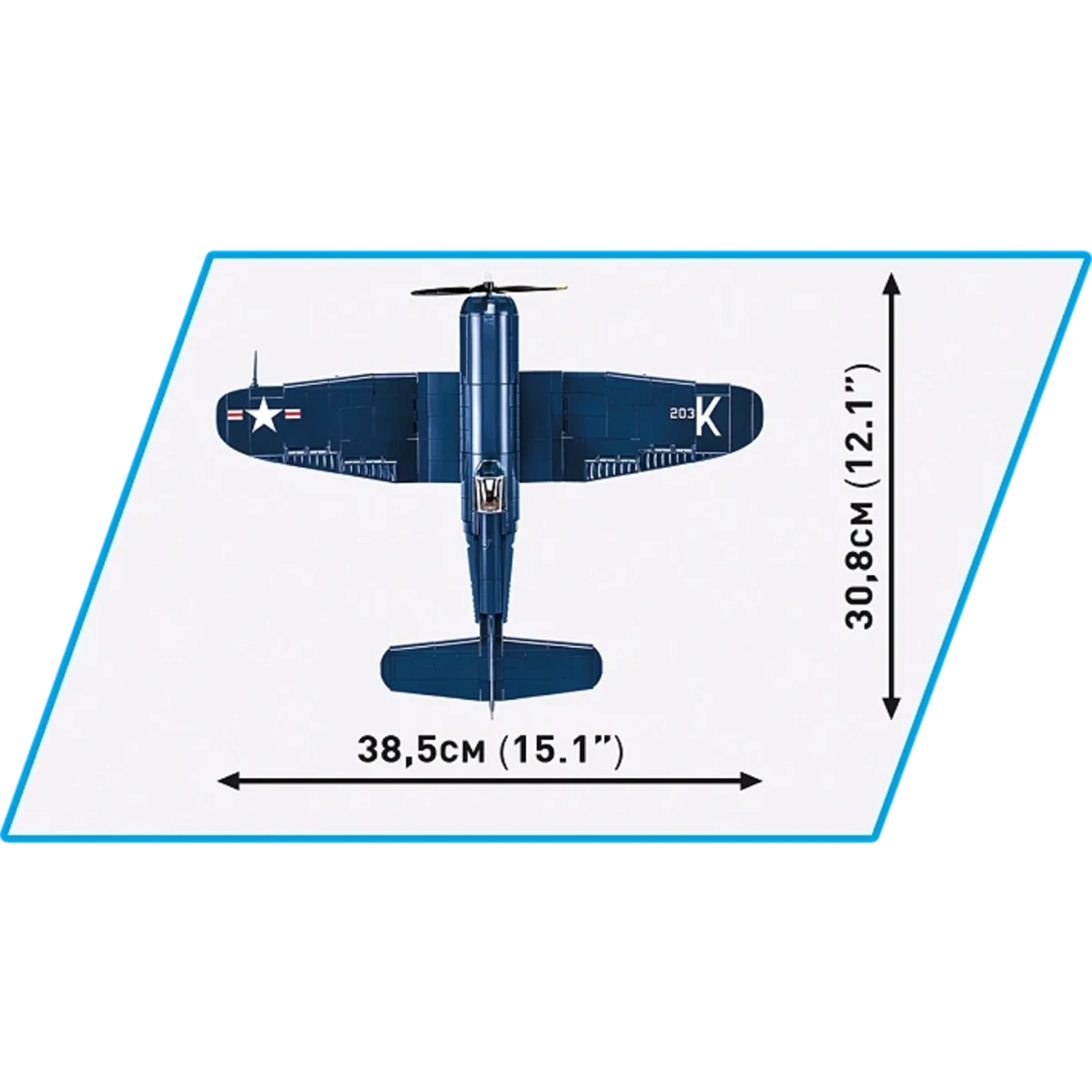 COBI Vought F4U-4 Corsair #2417 Block Set - Image 4