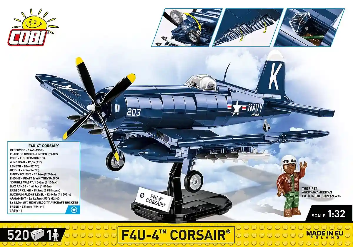 COBI Vought F4U-4 Corsair #2417 Block Set - Image 2