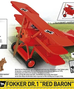 Alternative view of COBI Red Baron Fokker Dr.1 #2996 Block Set
