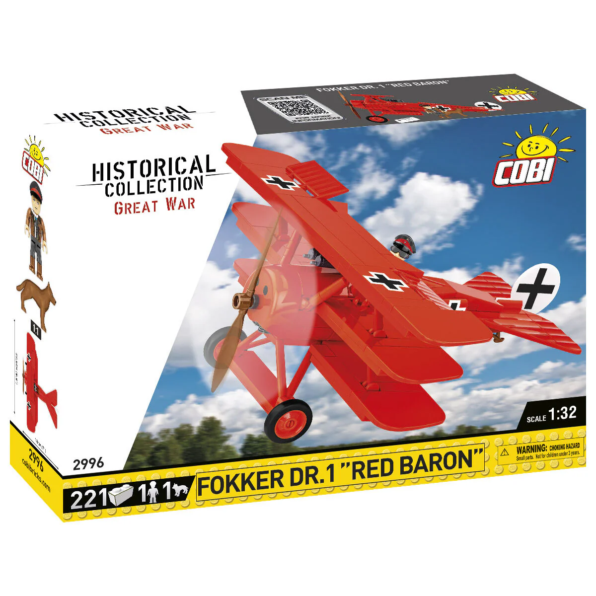 COBI Red Baron Fokker Dr.1 #2996 Block Set