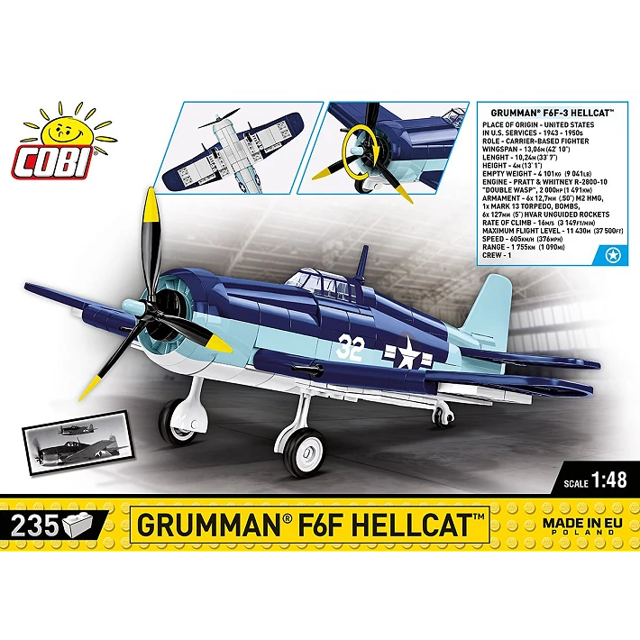 COBI Grumman F6F Hellcat #5883 Block Set - Image 2
