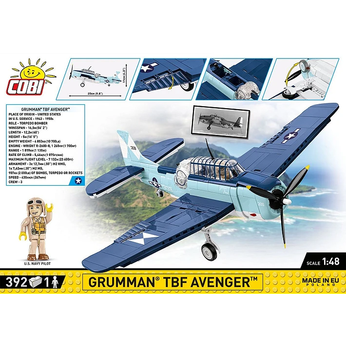 COBI Grumman TBF Avenger #5752 Block Set - Image 2