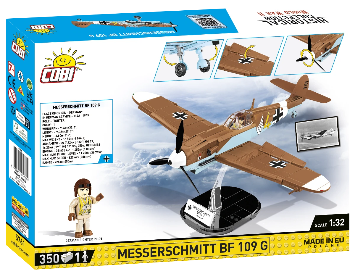COBI Messerschmitt Bf 109 G #5761 Block Set - Image 2