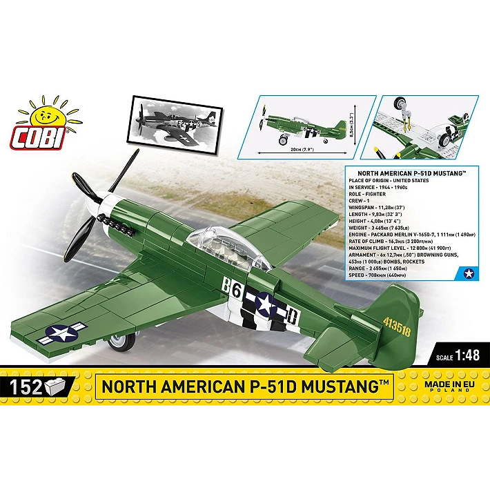 COBI P-51D Mustang #5860 Block Set - Image 2