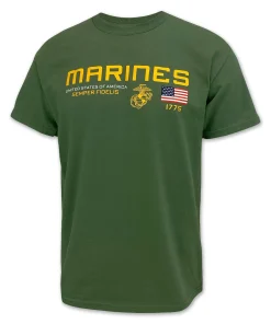 Marines Corps Flag Icon - Semper Fidelis T-Shirt