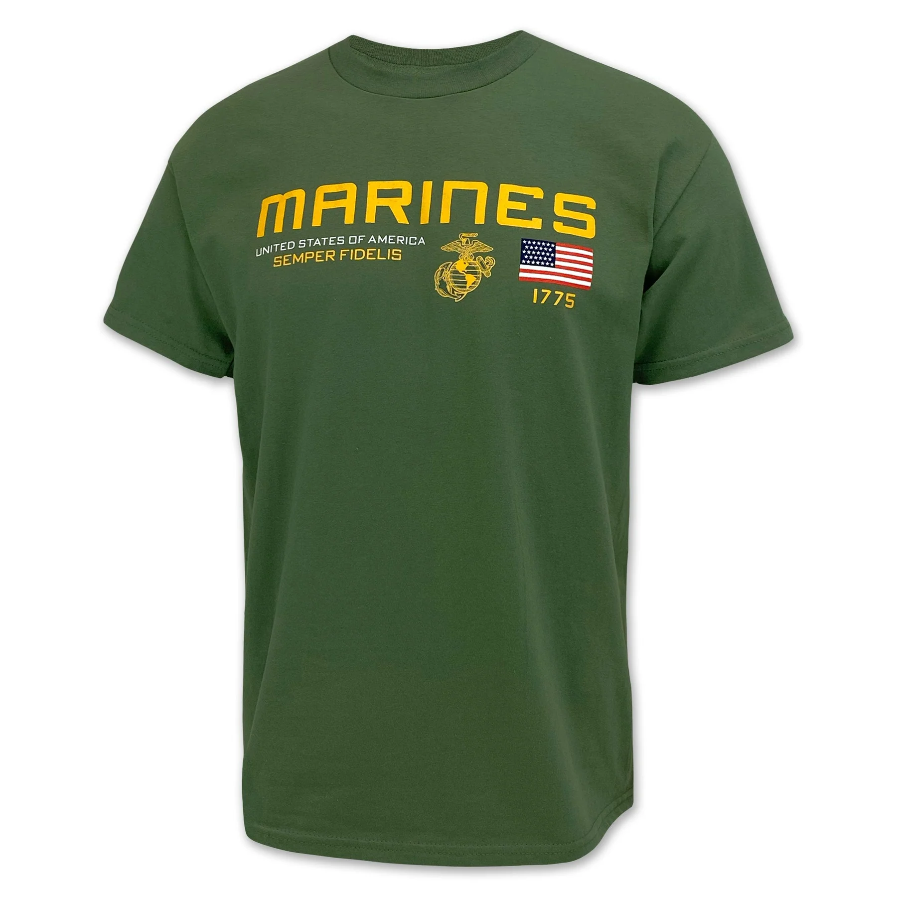 Marines Corps Flag Icon - Semper Fidelis T-Shirt