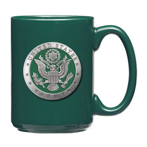 US Army Pewter Coffee Mug, 15 oz