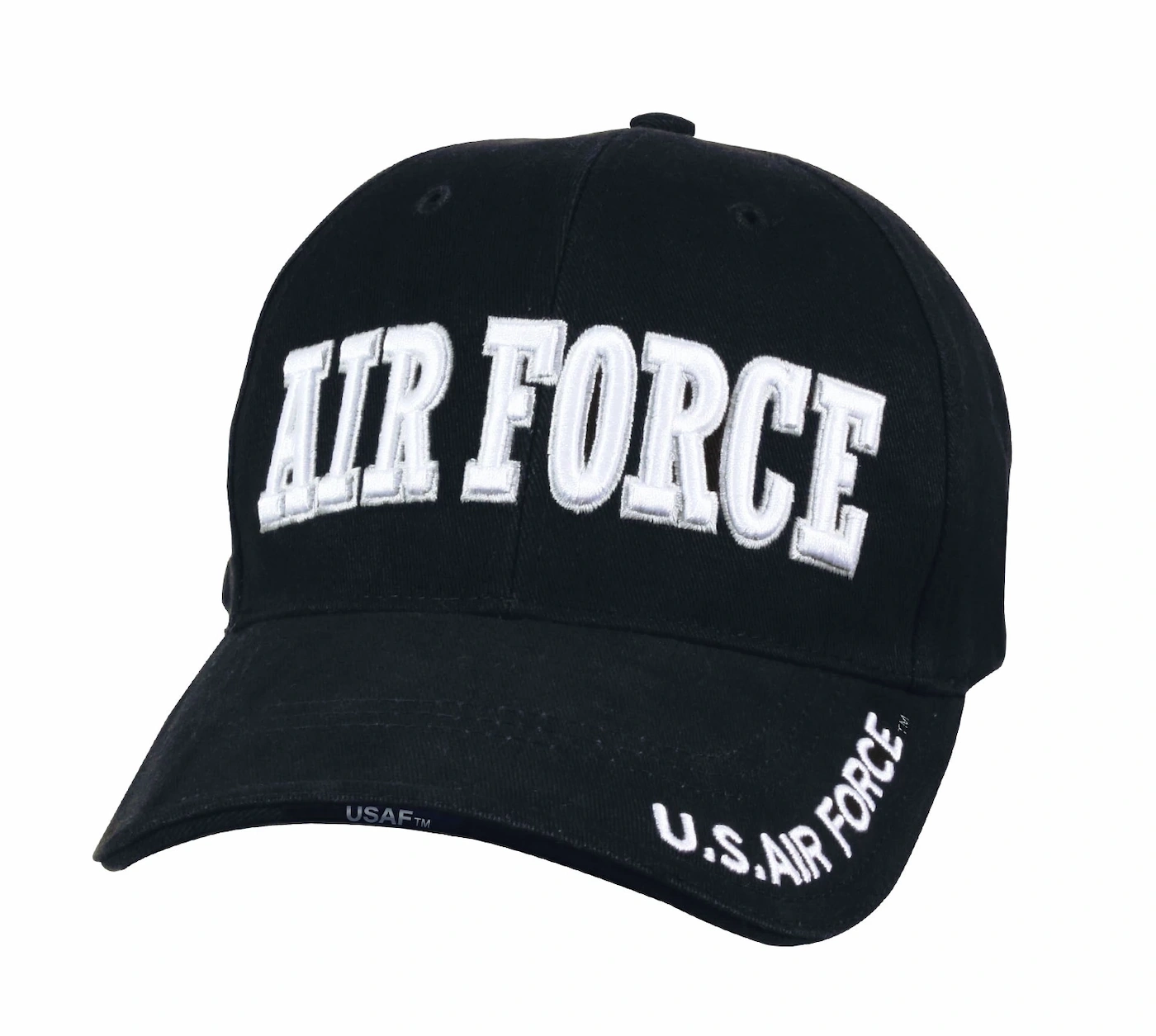 Rothco Deluxe Navy Blue Air Force Low Profile Cap with embroidered text