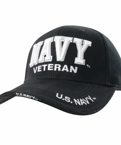 Navy Veteran Embroidered Low-Profile Hat