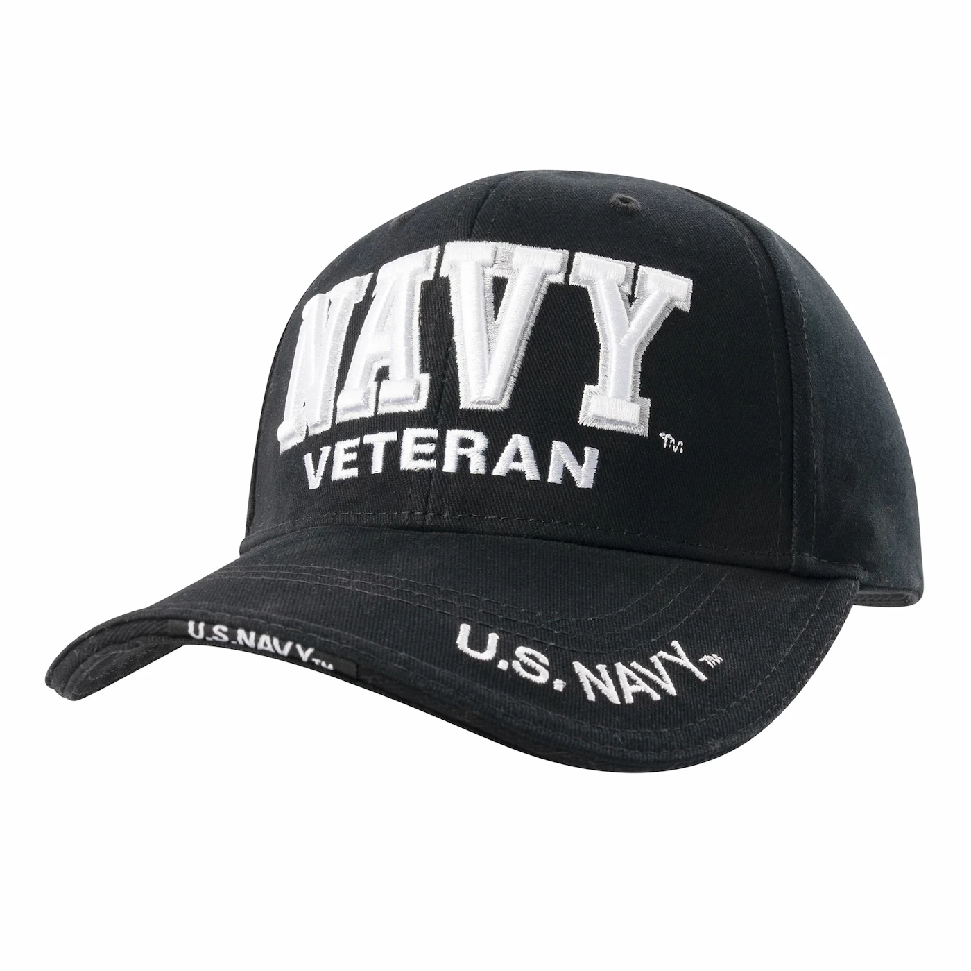 Navy Veteran Embroidered Low-Profile Hat