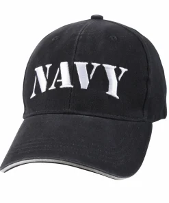 Navy Vintage Washed Embroidered Hat