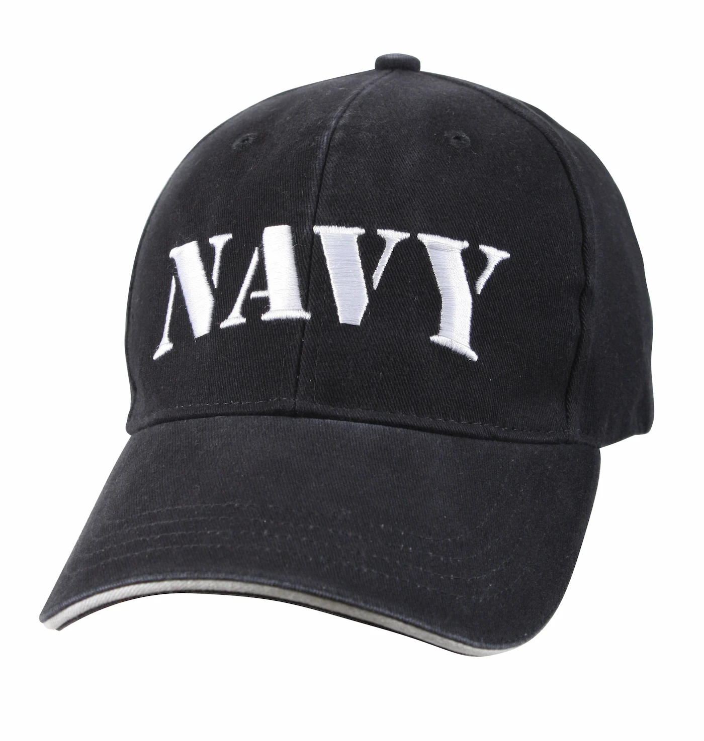 Navy Vintage Washed Embroidered Hat