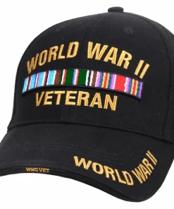 WWII Veteran Embroidered Low-Profile Hat