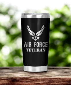 Air Force Veteran Engraved Tumbler (20oz)