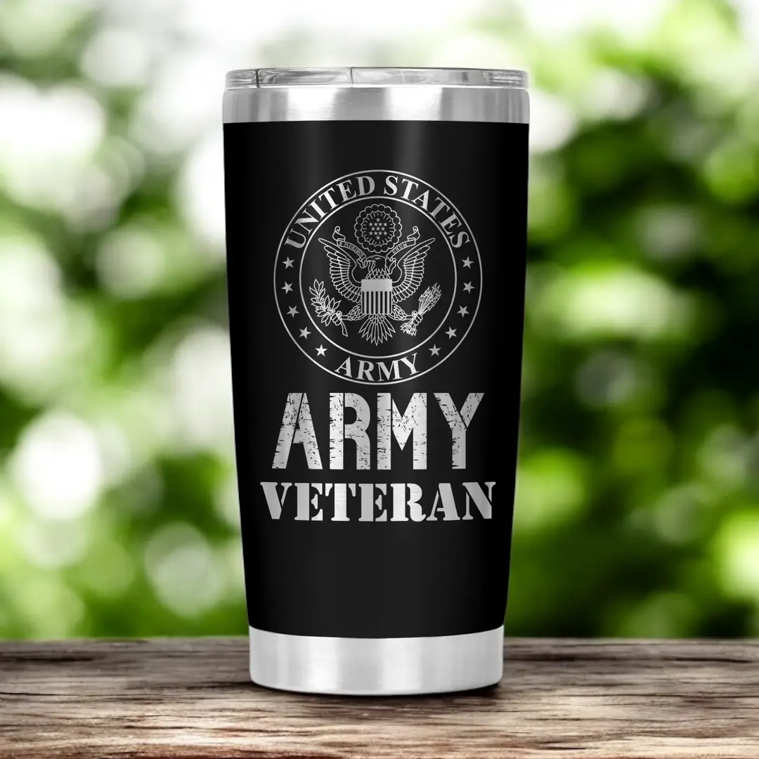 Army Veteran Engraved Tumbler (20oz)