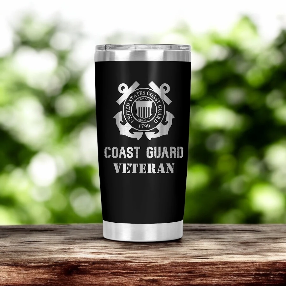 Coast Guard Veteran Engraved Tumbler (20oz)